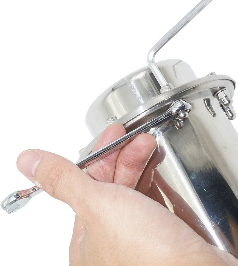 SoClaay Time Capsule Anti-Corrosion Waterproof Stainless Steel Capsule Container Durable Lock Container for Future Graduation Gift (7.3 Inch) - Image 5
